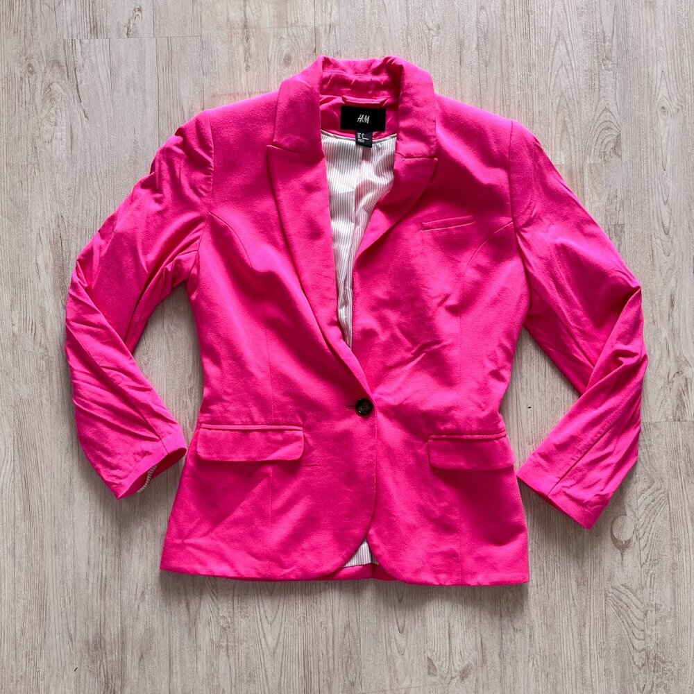 H&M Women's Lined Blazer / Pink